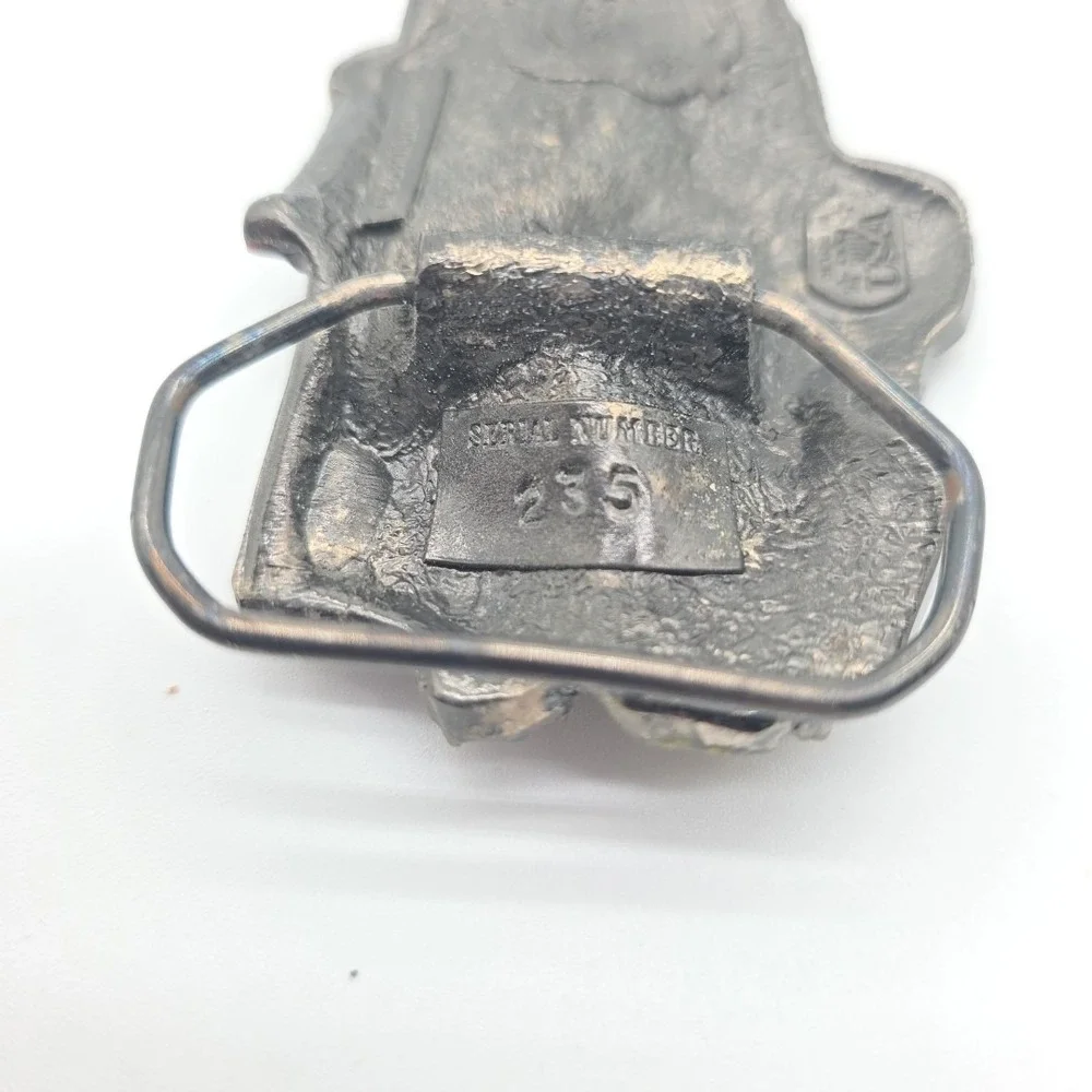 Vintage Rare BLUE 1980 Tow Truck Belt Buckle Made In USA #235 Great‎ American